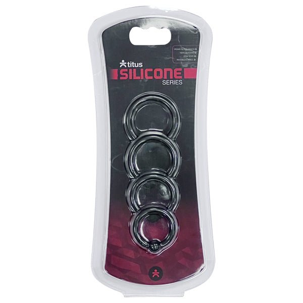 Titus Silicone Series Head Glans Ring | 4 pack