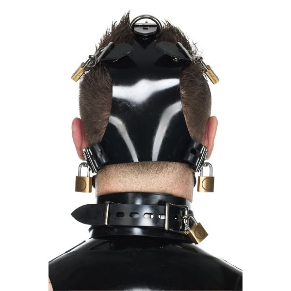 Vilain Garçon Heavy Rubber Locking Head Harness Muzzle