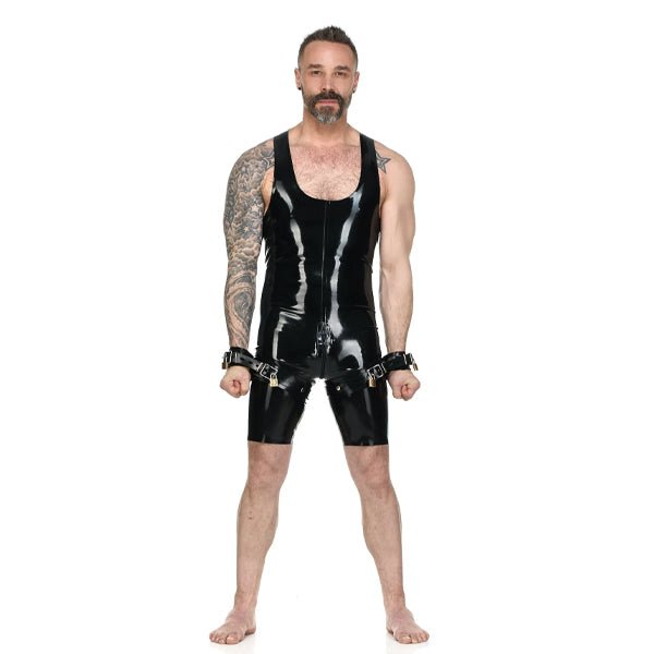 Vilain Garçon Heavy Rubber Thigh-to-Wrist Restraints (2pcs)